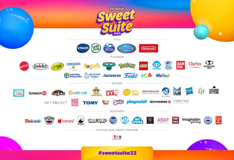 toy insider, sweet suite, sweet suite 2022, toy insider sweet suite sponsors, toy insider sweet suite sponsors 2022