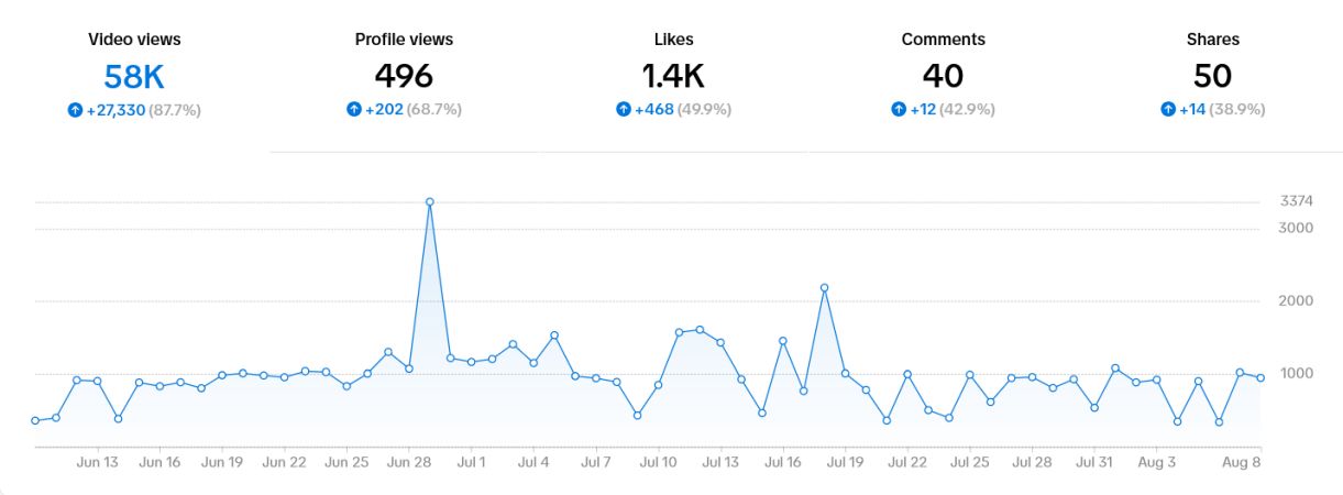 tiktok, tiktok standings, tiktok statistics