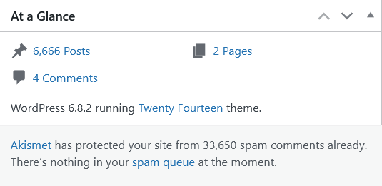 ken pierce media dashboard, wordpress dashboard